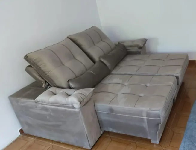 SOFÁ RETRÁTIL E RECLINÁVEL TAMANHO 220x180