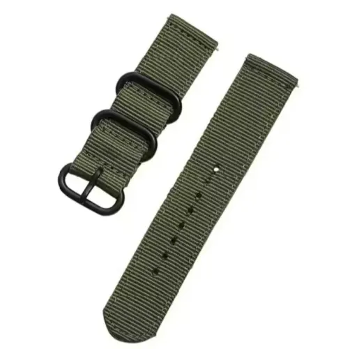 Pulseira top de nylon  verde exército largura 20mm(2cm)