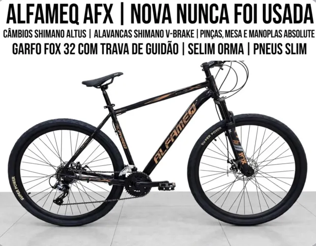 Bike Alfameq 29 montada sob encomenda, não existe outra igual.