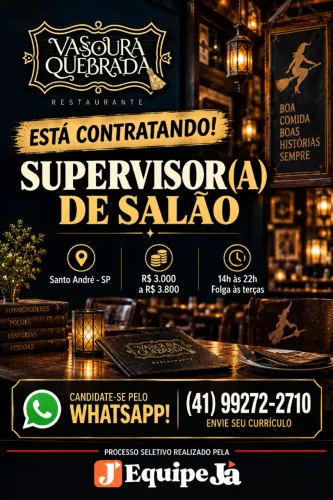 Supervisor de Salão (Vassoura Quebrada) - código 701