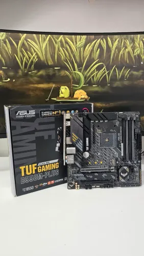 Placa mãe B550 Asus tuf + 16Gb DDR4 3200Mhz Crucial Ballistix