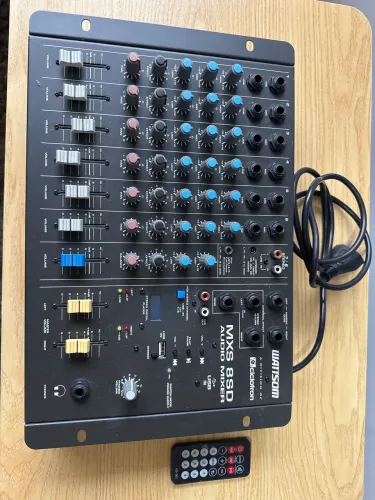 Mixer som Wattson MSX 8SD áudio mixer 