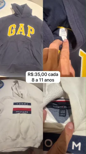 Kit de 2 casacos originais para crianças de 8 a 11 anos 