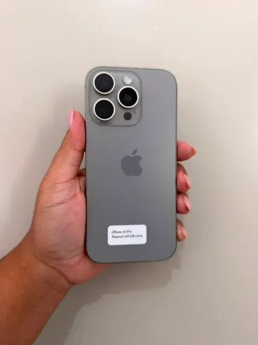 iPhone 16 Pro Titânio Natural 128 GB 6 meses de garantia