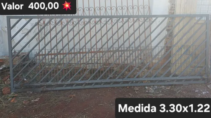 Portao de Ferro Medida 3.30x1.22