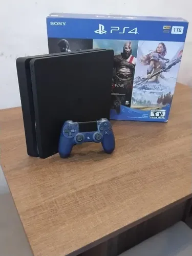 Ps4 Slim 1TB + Caixa Original | Revisado e Limpo | R$1.600