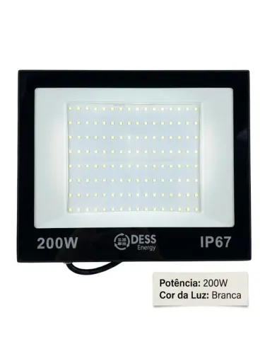 Refletor LED 200W Branco IP67