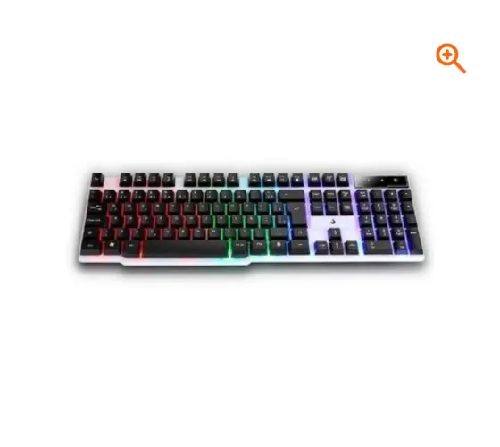 Teclado Gamer Semi Mecânico Rise Mode G1 Full, USB, Preto e Branco