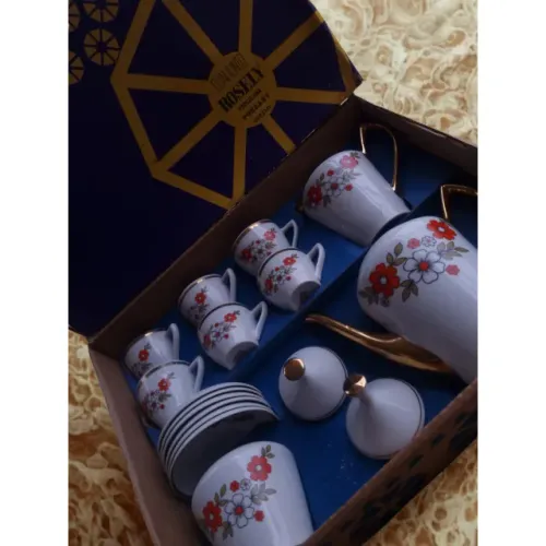 JOGO DE XÍCARAS PORCELANA POZZANI - ROSELY