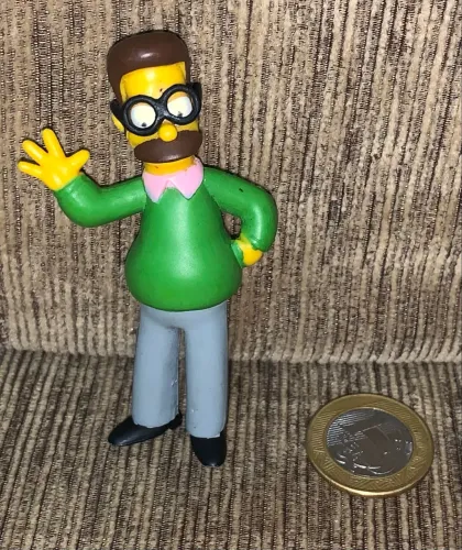 Boneco Ned Flanders The Simpsons 2007 Mundo de Springfield Matt Groening
