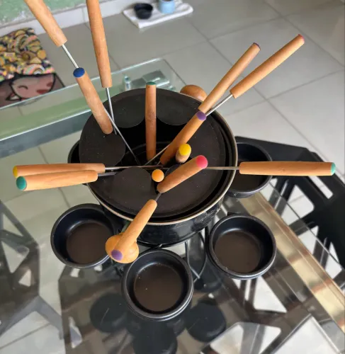 Conjunto para fondue carrossel  Seminovo 