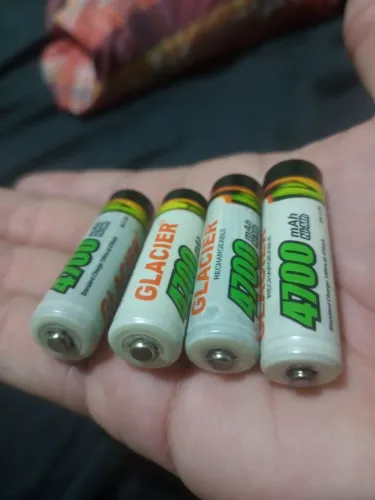 Pilhas recarregáveis de 4700 mAh