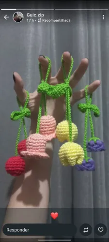 Chaveiros de CROCHÊ