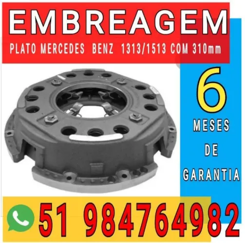 PLATO DE EMBREAGEM RECONDICIONADO DO CAMINHÃO MERCEDES-BENZ MODELOS 1313-1513  COM 310 MM 