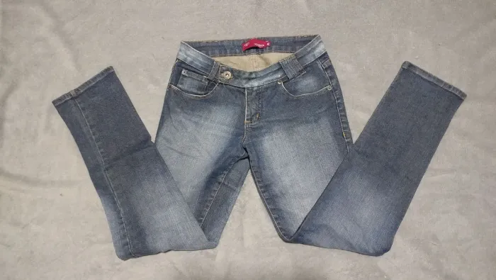 Calça cintura baixa y2k