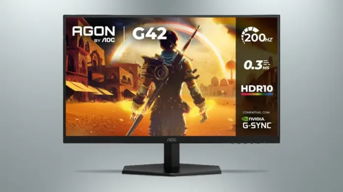 Monitor Gamer AOC AGON G42, 27 pol. 200 Hz, 0,3ms, IPS, HDR10, G-Sync, Novo, Lacrado