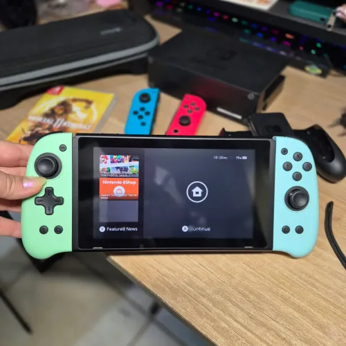 Nintendo Switch V2 + Acessórios Extras IINE + Mortal Kombat 11