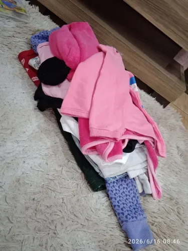Lote com roupas de frio 14 peças menina 