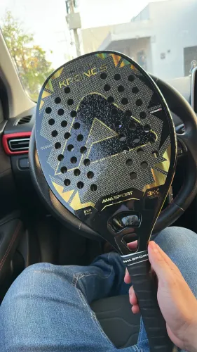 Raquete de Beach Tennis AMA Sport Kronos Gold Edition Titanium