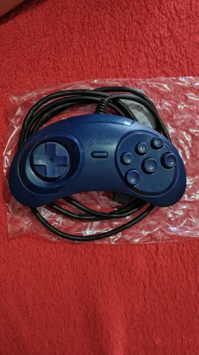 Controle Master System Original TEC TOY Azul 6 Botões