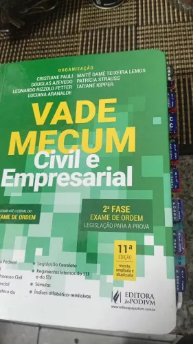 VADE MECUM CIVIL E EMPRESARIAL 11° EDIÇÃO 2° FASE ORDEM 40° EXAME ORDEM EDITORA Podivm