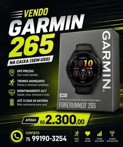 GARMIN 265 NA CAIXA (SEM USO)