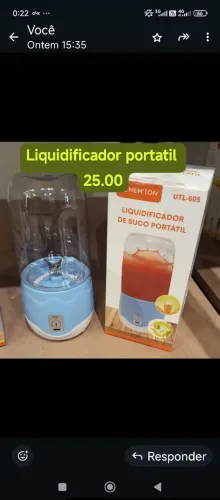 Liquidificador portatil carregável show