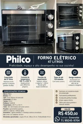FORNO ELÉTRICO SEMINOVO