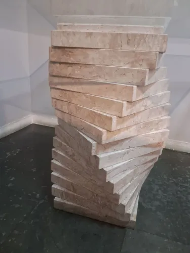 Base de Granito Natural Bege Autêntico para Mesa de Jantar