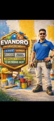 PINTOR DISPONÍVEL EVANDRO PINTURAS EM IMÓVEIS 