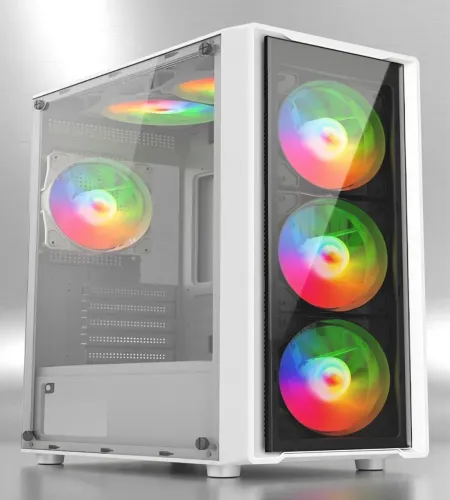 GABINETE LIKETEC STORM, MID TOWER, VIDRO TEMPERADO, ATX, SEM FONTE, COM 3 FANS