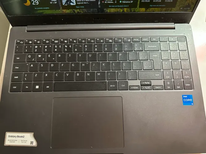 Notebook Samsung Galaxy Book2 - Grafite