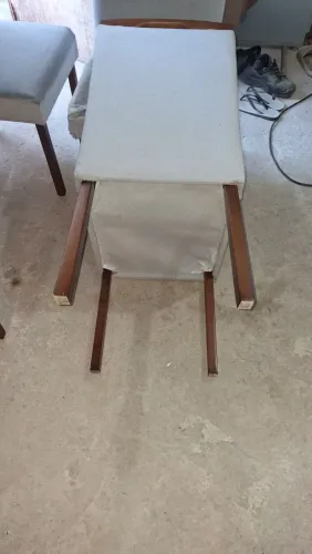 Cadeira com estofados