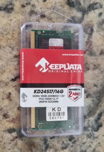 Memória RAM DDR4 2400Mhz - 16 GB lacrada