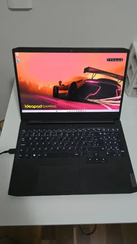 Notebook Lenovo Ideapad Gaming 3 R7-5800h, 24GB RAM, 256GB SSD, Gtx 1650 4GB, Tela 15,6