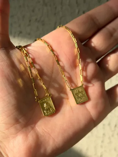 Cordão de Ouro 18k Escapulário