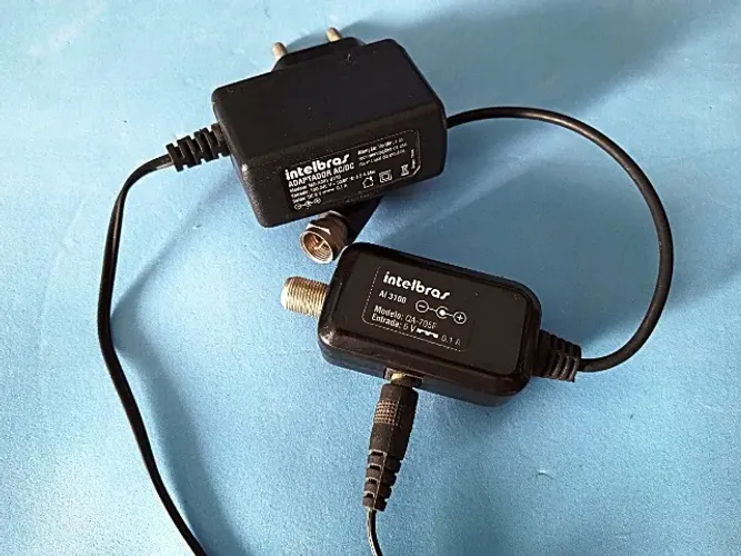 Adaptador de Conexão para Antena de TV  AI 3100 + Fonte Ac/DC Intelbras 