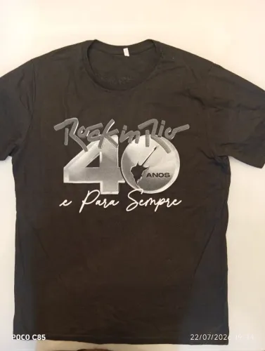 Camiseta Rock in Rio 40 anos 