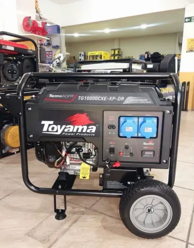 Gerador de Energia 9KVA Gasolina C/ Partida Elétrica 220v Mono - Toyama (Novo)