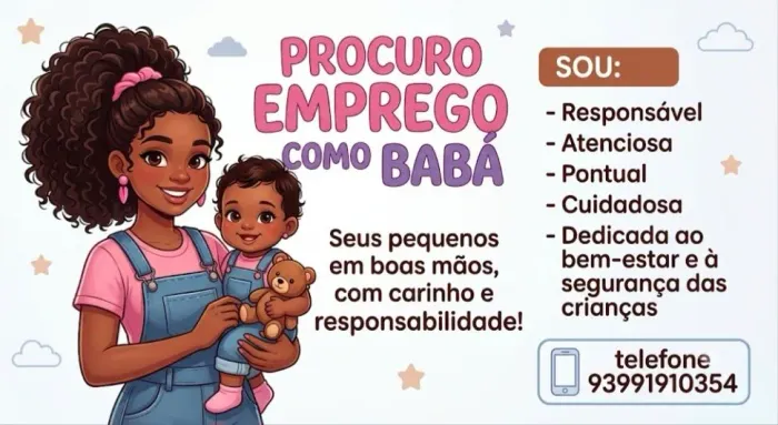 Babá disponível
