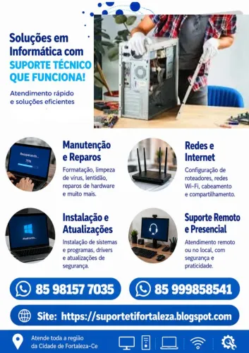 Técnico em T.I - Atendimento local e remoto