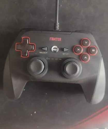 Controle Double Shock Fighter Usb Dazz 