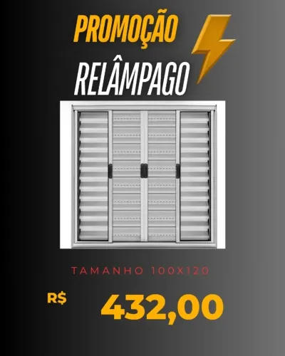 veneziana L14 branco 6 folhas sem grade pagto na entrega ou retira 100x120