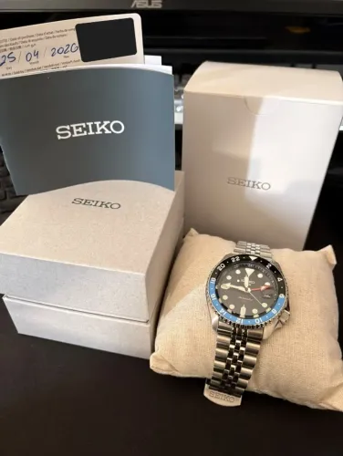 Seiko GMT 5 Batman Azul/Preto