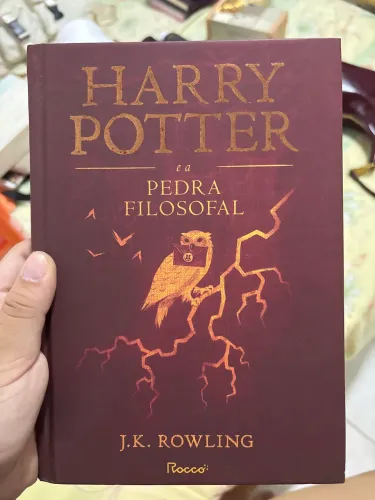 harry potter e a pedra filosofal edição capa dura vermelha