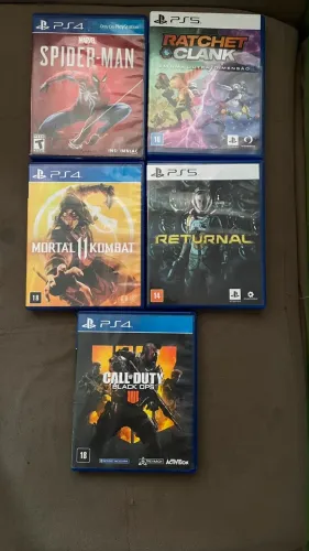 Vendo ps5 semi novo com 5 jogos
