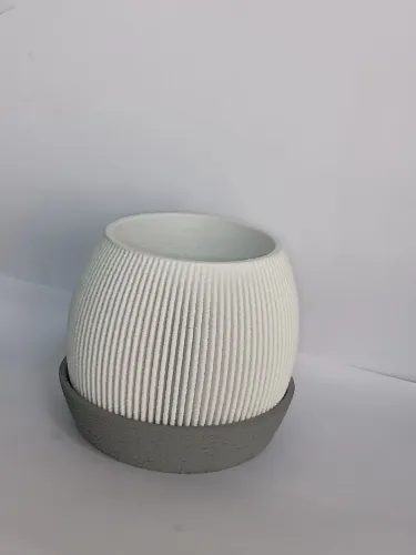 Vaso decorativo com base estilo moderno para mesa e sala