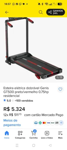 Esteira GT 500 da Polishop