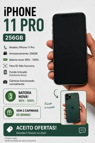 iPhone 11 pro - 256 GB aberto a negociações