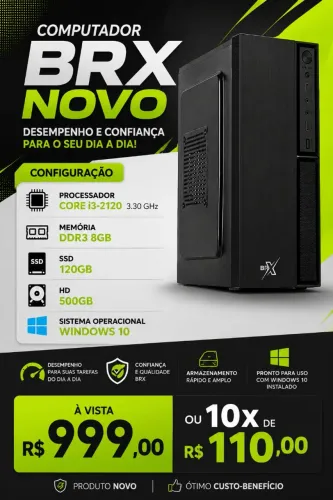 Computador i3 novo